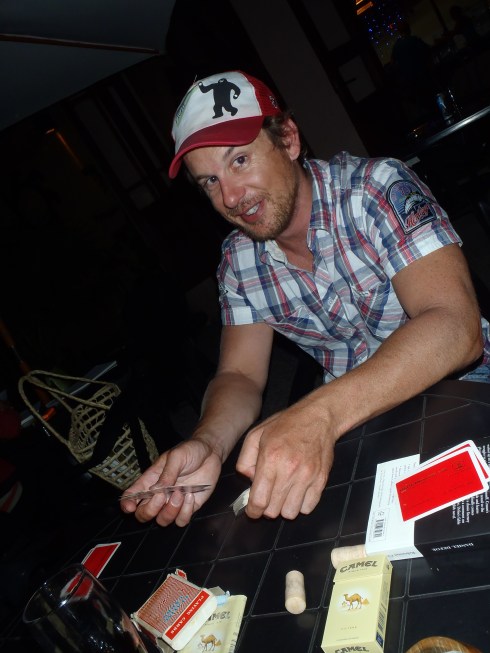 MC and his card trick