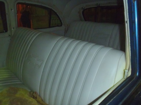 white bench seats